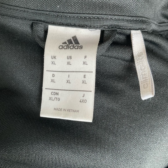 Adidas Training Climalite Track Jacket Black/White Mens Size XL - Picture 6 of 7